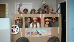 Staff in a safari struck dressed up for Boo Bash