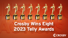 Article thumbnail for Crosby Wins Eight Telly Awards for TV and Multimedia Work