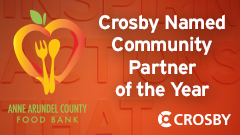 Article thumbnail for Crosby Named ‘Community Partner of the Year’ by Anne Arundel County Food Bank
