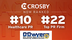 Article thumbnail for Crosby Joins Top 25 Public Relations Firms in O’Dwyer’s National Ranking