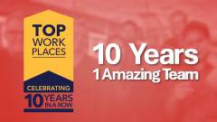 Article thumbnail for Crosby Named a ‘Top Workplace’ for 10th Straight Year
